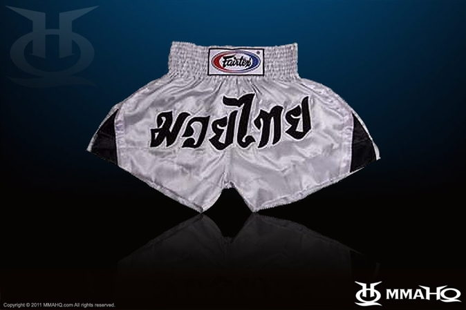 Fairtex Silver Thai Trunks